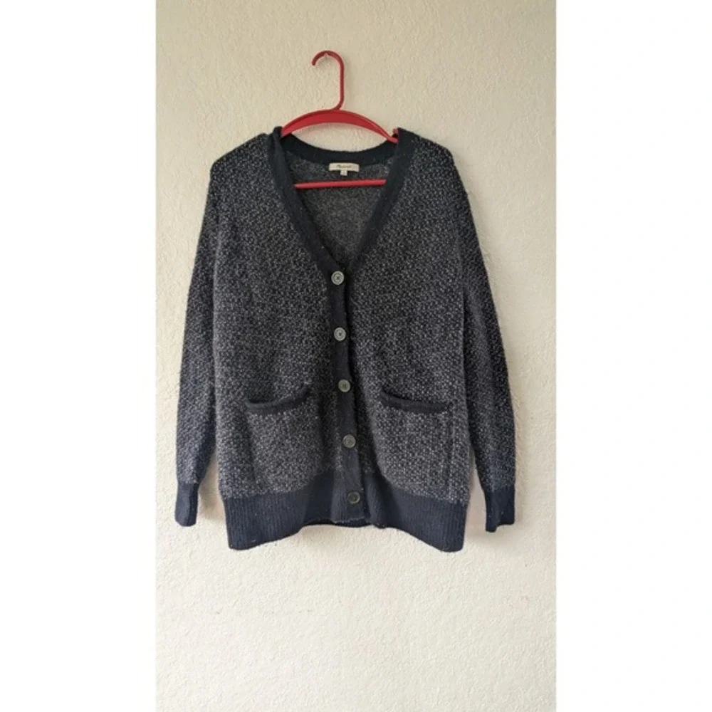 Madewell Cardigan Sweater Knit Button Front Pockets Cozy‎ Layering Small